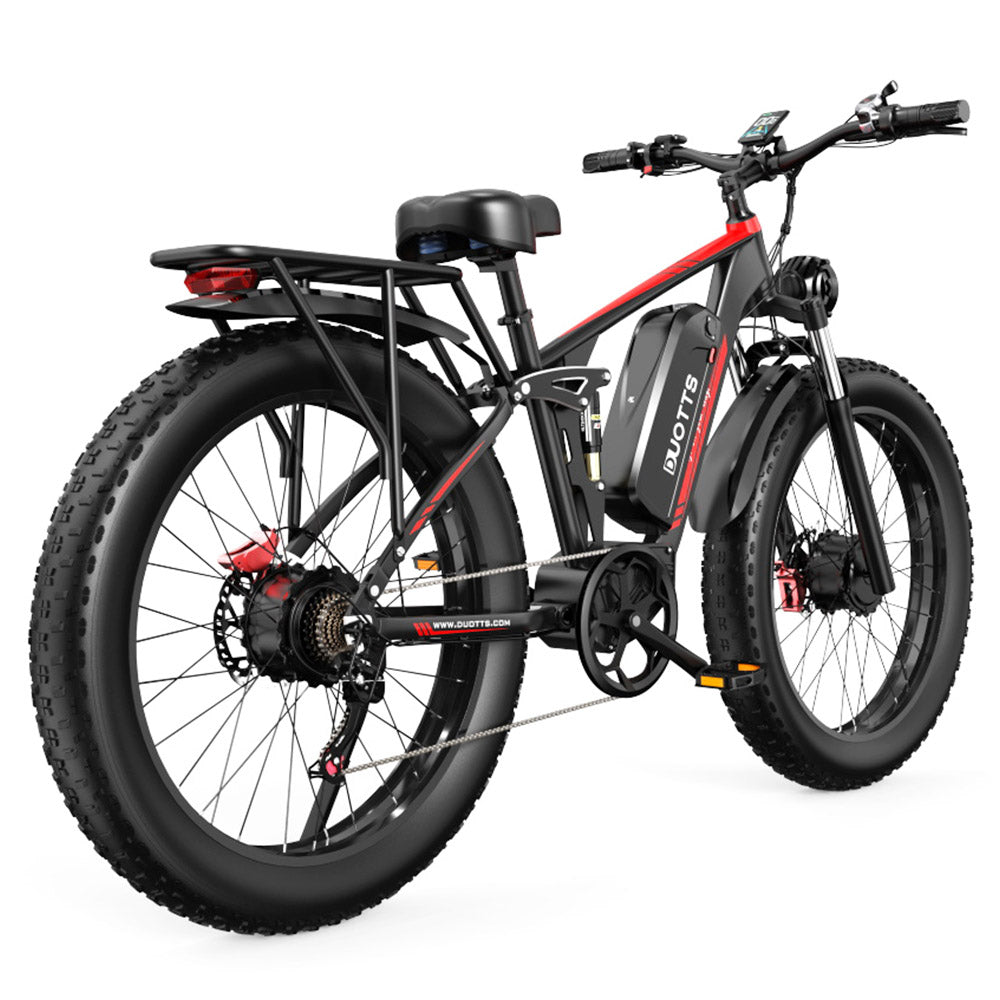 DUOTTS S26 Electric Bike 26" Tires Dual 750W Motors 48V 20Ah Samsung Battery