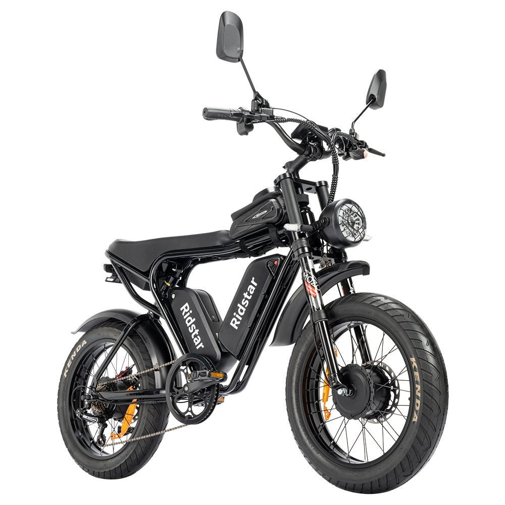 Ridstar Q20 Pro Electric Bike 20" Tires Dual 1000W Motors Dual 52V 20AH Batteries