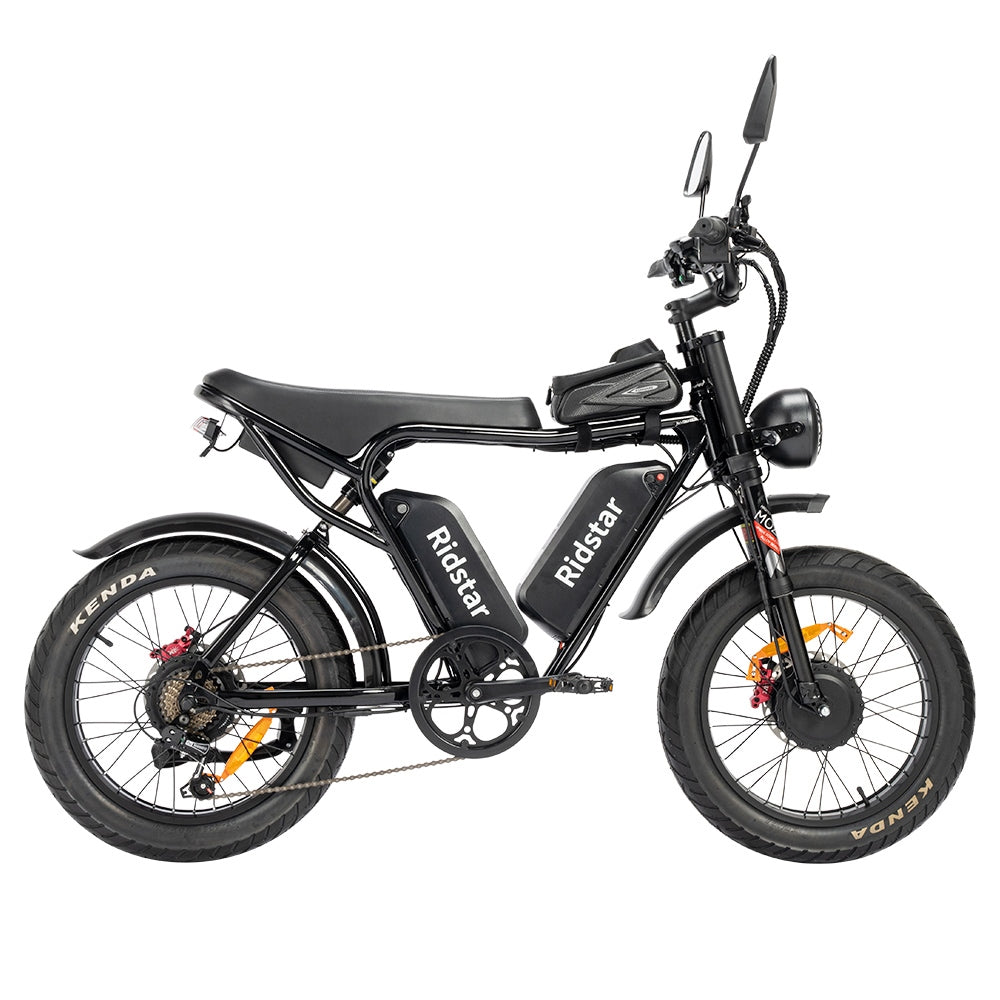Ridstar Q20 Pro Electric Bike 20" Tires Dual 1000W Motors Dual 52V 20AH Batteries