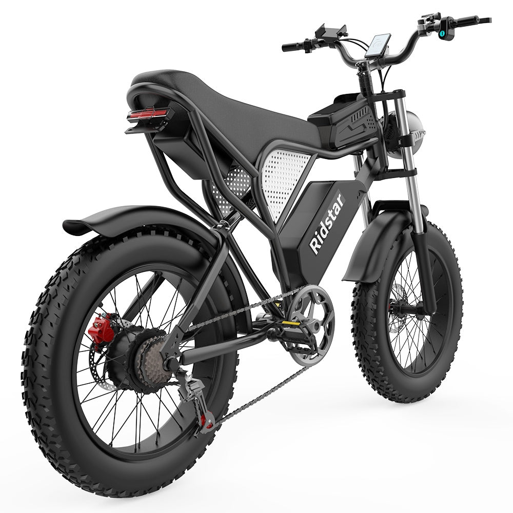 Bicicleta de montaña eléctrica Ridstar Q20, neumáticos de 20", motor de 1000 W, batería de 48 V y 20 Ah