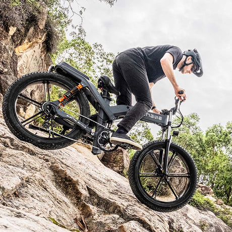 ENGWE X26 Electric Mountain Bike 26" Off-Road Fat Tires Dual 1000W Motors