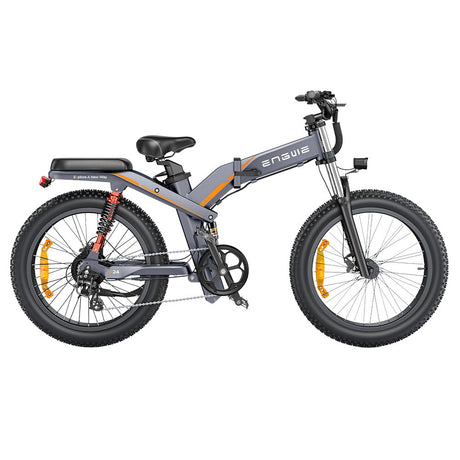 ENGWE X24 Electric Mountain Bike 24" Off-Road Fat Tires Dual 1000W Motors