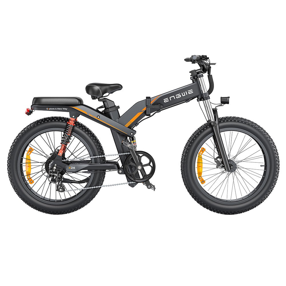 ENGWE X24 Electric Mountain Bike 24" Off-Road Fat Tires Dual 1000W Motors