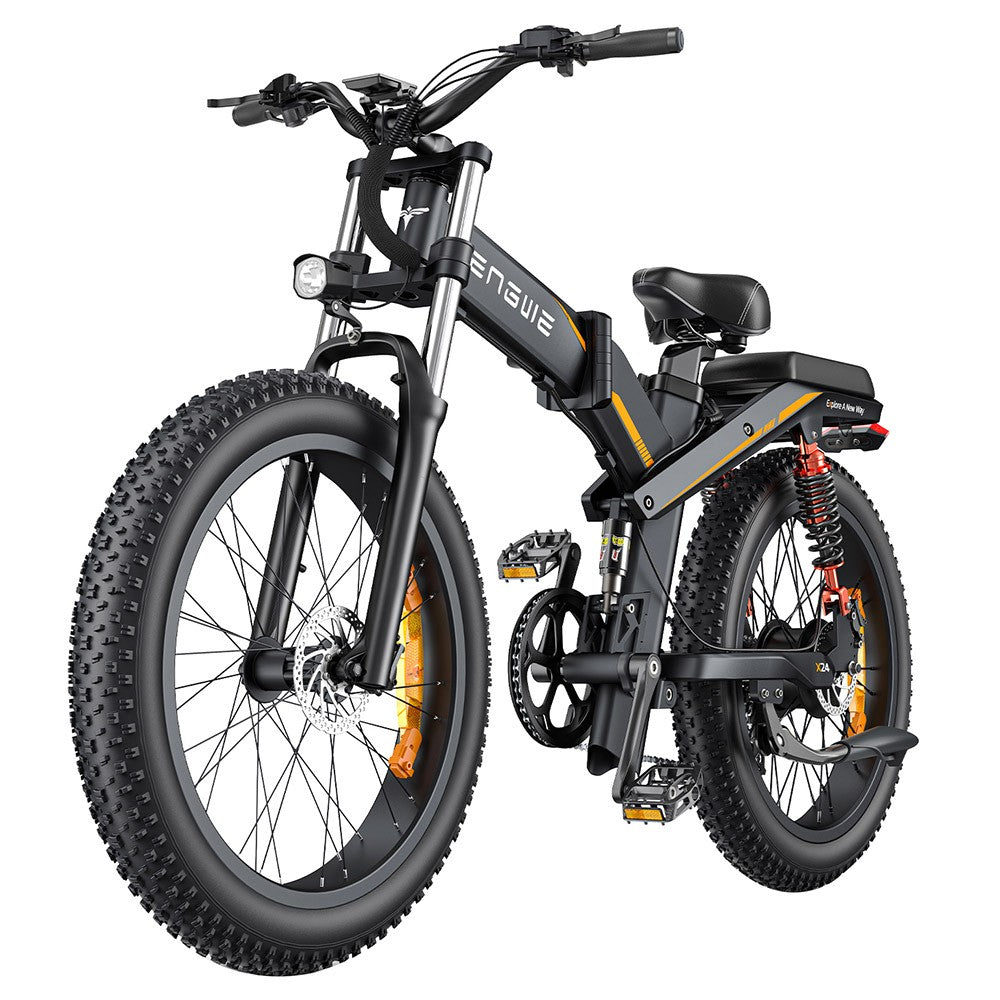 ENGWE X24 Electric Mountain Bike 24" Off-Road Fat Tires Dual 1000W Motors