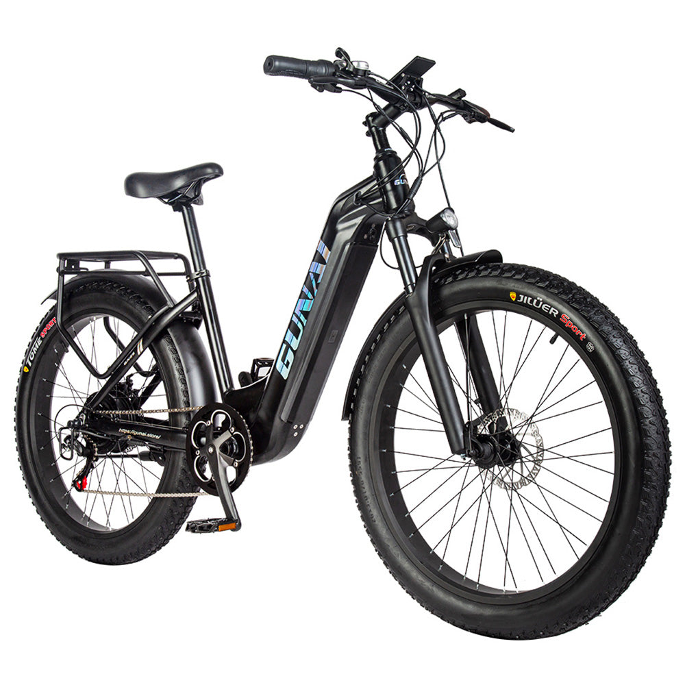 GUNAI GN26 Electric Bike 26" Tires 500W Bafang Motor 48V 17.5Ah Samsung Battery