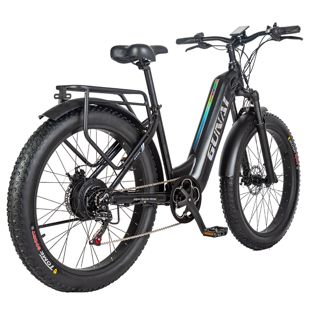 GUNAI GN26 Electric Bike 26" Tires 500W Bafang Motor 48V 17.5Ah Samsung Battery