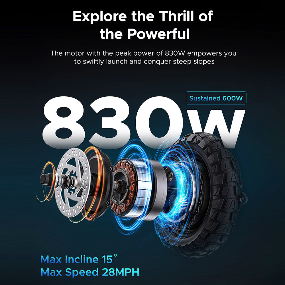 ENGWE Y600 Electric Scooter with Seat 10" Tires 600W 48V 18.2Ah Battery