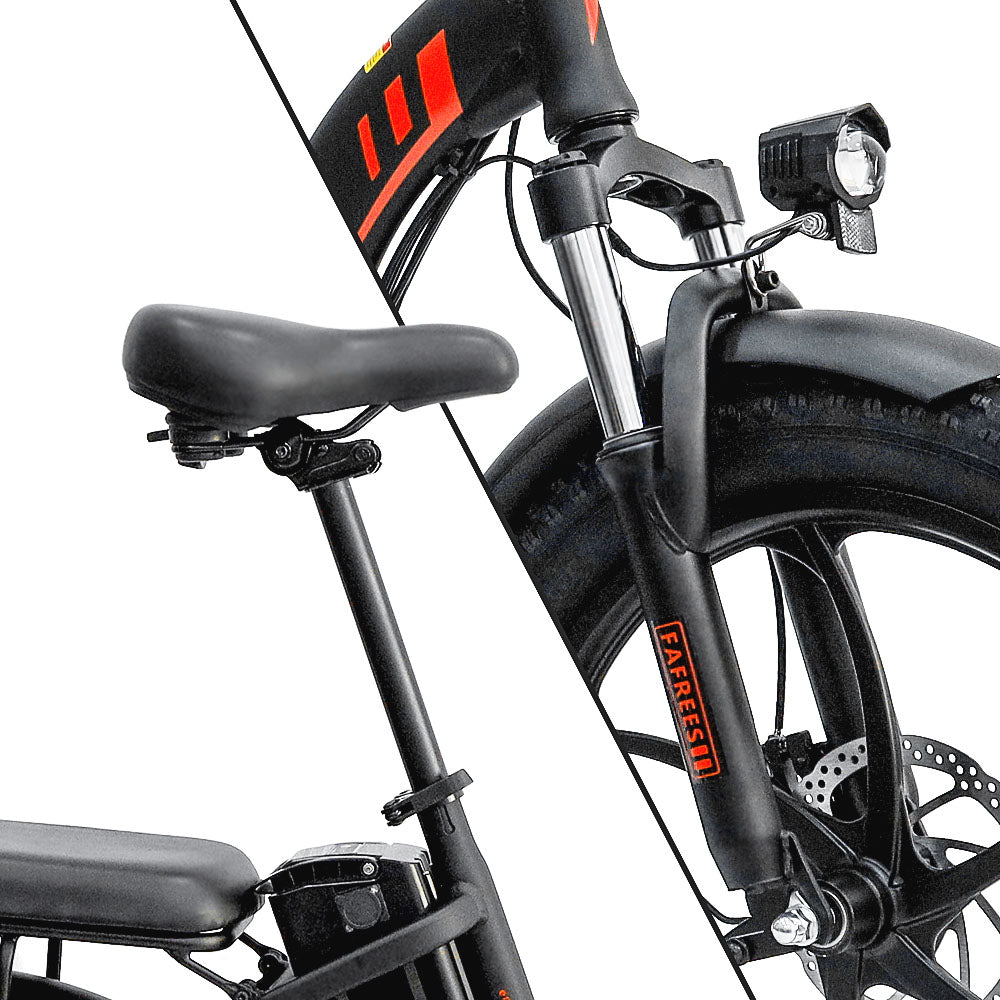 Bicicleta eléctrica urbana Fafrees F20, neumáticos de 20", motor de 250 W, batería de 36 V y 15 Ah