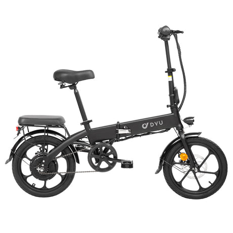 Bicicleta eléctrica urbana DYU A1F, neumáticos de 16", motor de 250 W, batería de 36 V y 7,5 Ah