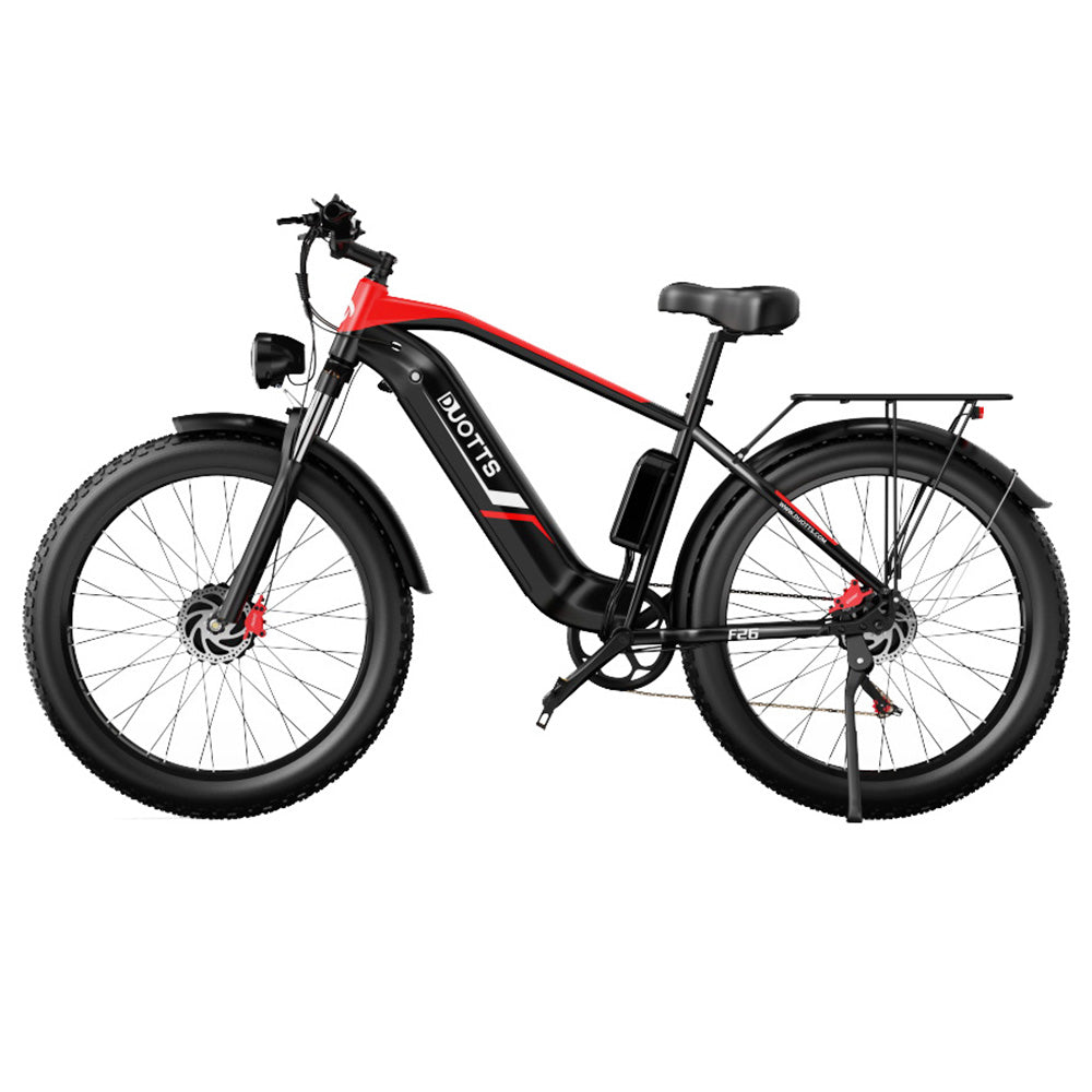 DUOTTS F26 Electric Bike 26" Tires Dual 750W Motors 48V 17.5Ah LG Battery
