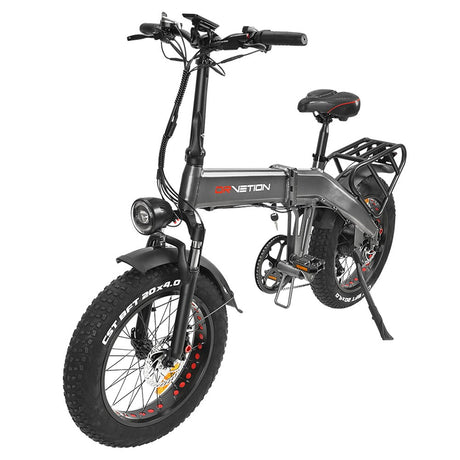 Bicicleta eléctrica plegable DRVETION BT20 de 20 pulgadas, neumáticos anchos, motor de 750 W, batería de 48 V y 10 Ah
