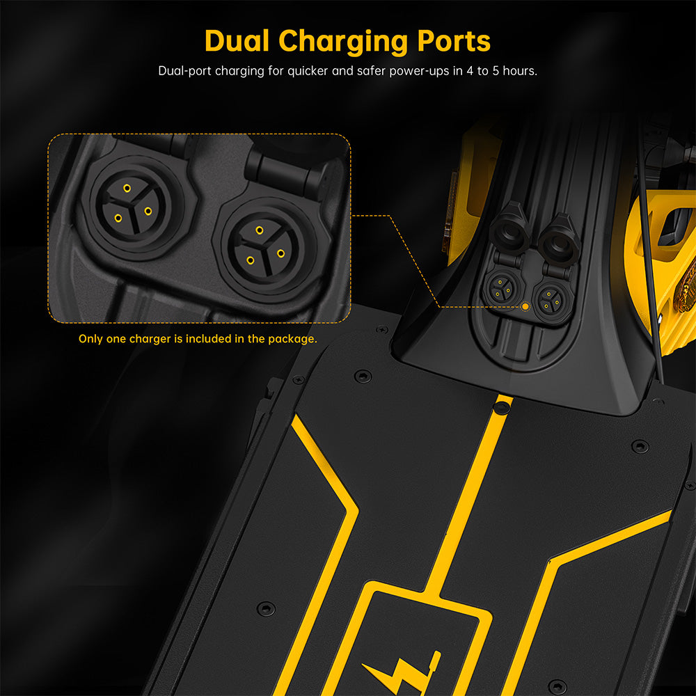 Ausom Leopard DT1 Electric Scooter with NFC 10" Tires 1000W Motor 52V 18.2Ah Battery