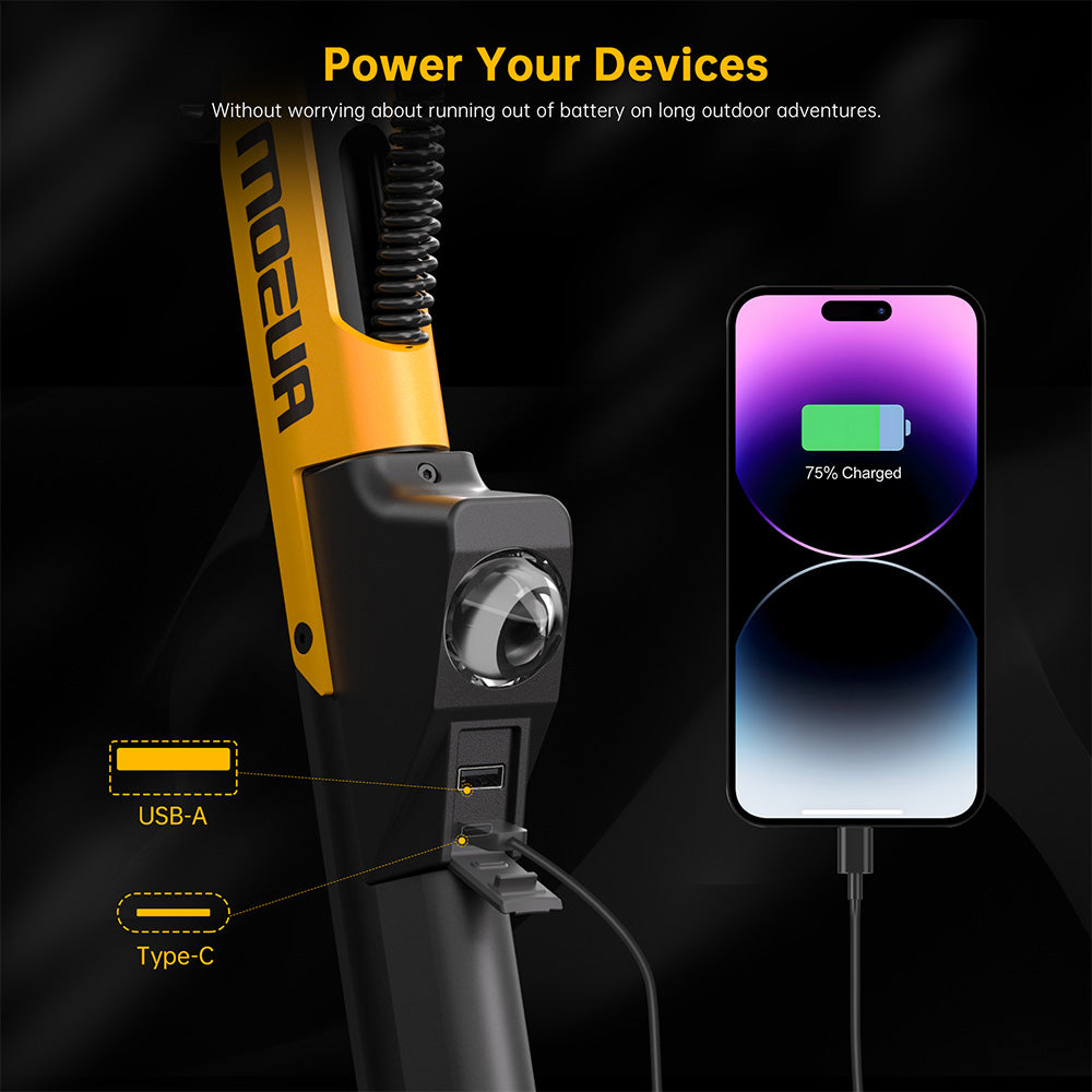 Ausom Leopard DT1 Electric Scooter with NFC 10" Tires 1000W Motor 52V 18.2Ah Battery