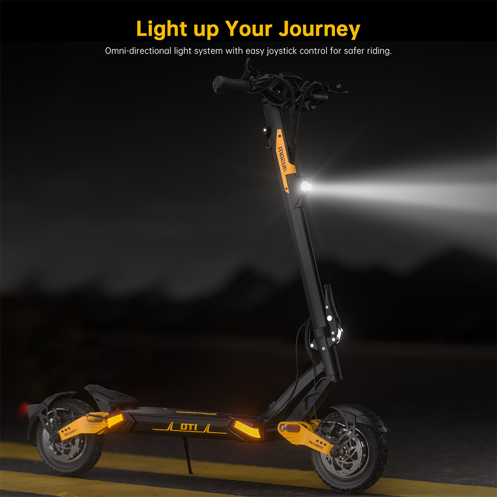 Ausom Leopard DT1 Electric Scooter with NFC 10" Tires 1000W Motor 52V 18.2Ah Battery