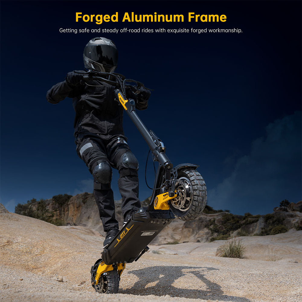 Ausom Leopard DT1 Electric Scooter with NFC 10" Tires 1000W Motor 52V 18.2Ah Battery