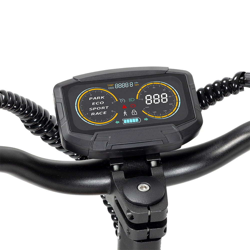 Ausom Leopard DT1 Electric Scooter with NFC 10" Tires 1000W Motor 52V 18.2Ah Battery