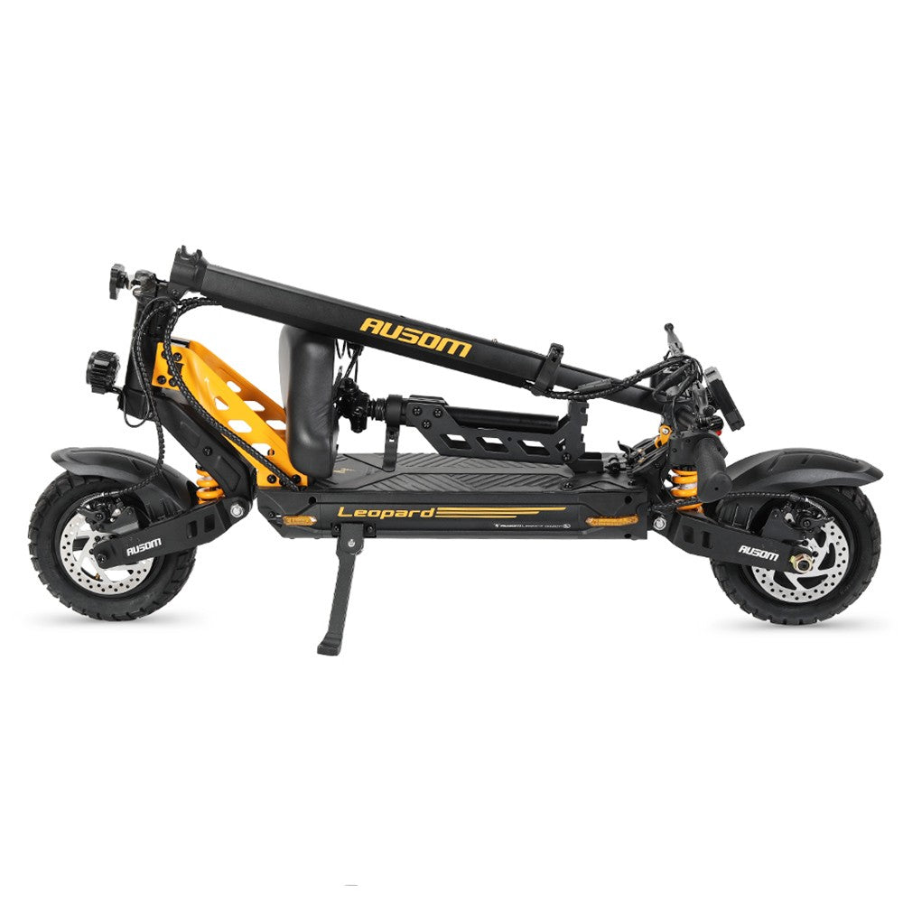 Ausom Leopard Electric Scooter with Seat 10" Tires 1000W 48V 20.8Ah Battery