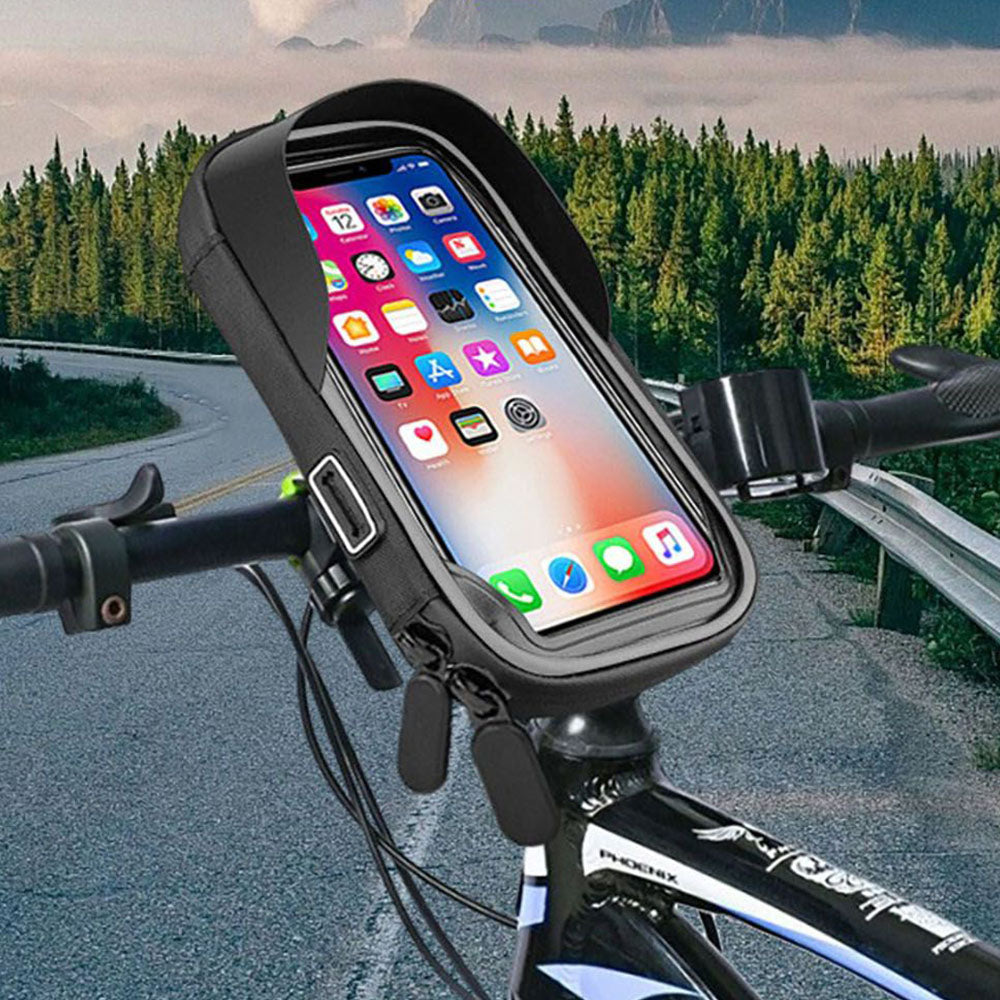 Bike Handlebar Bag 7-inch with Strap