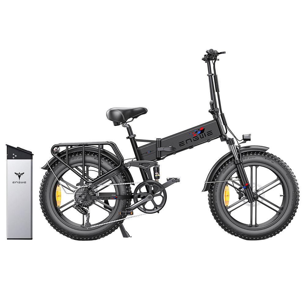 Bicicleta de montaña eléctrica ENGWE ENGINE Pro de 20 pulgadas con neumáticos anchos, batería de 750 W y 48 V y 16 Ah