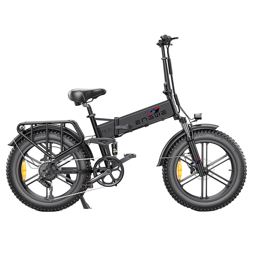 Bicicleta de montaña eléctrica ENGWE ENGINE Pro de 20 pulgadas con neumáticos anchos, batería de 750 W y 48 V y 16 Ah