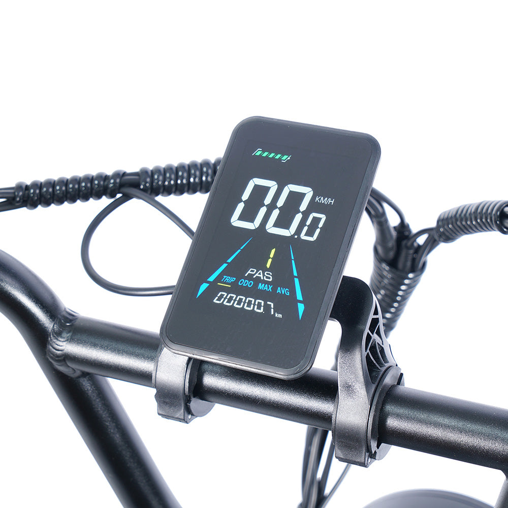 Bicicleta eléctrica EUENI FXH009 Pro de 20", neumáticos anchos, motor de 750 W, batería de 48 V y 15 Ah