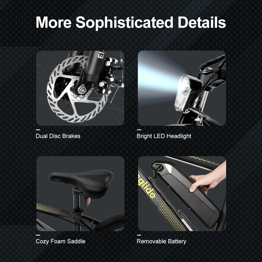 Eleglide Mopride Plus 1 Electric Mountain Bike 250W Motor 36V 12.5Ah Battery