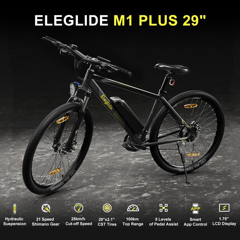 Eleglide Mopride Plus 1 Electric Mountain Bike 250W Motor 36V 12.5Ah Battery