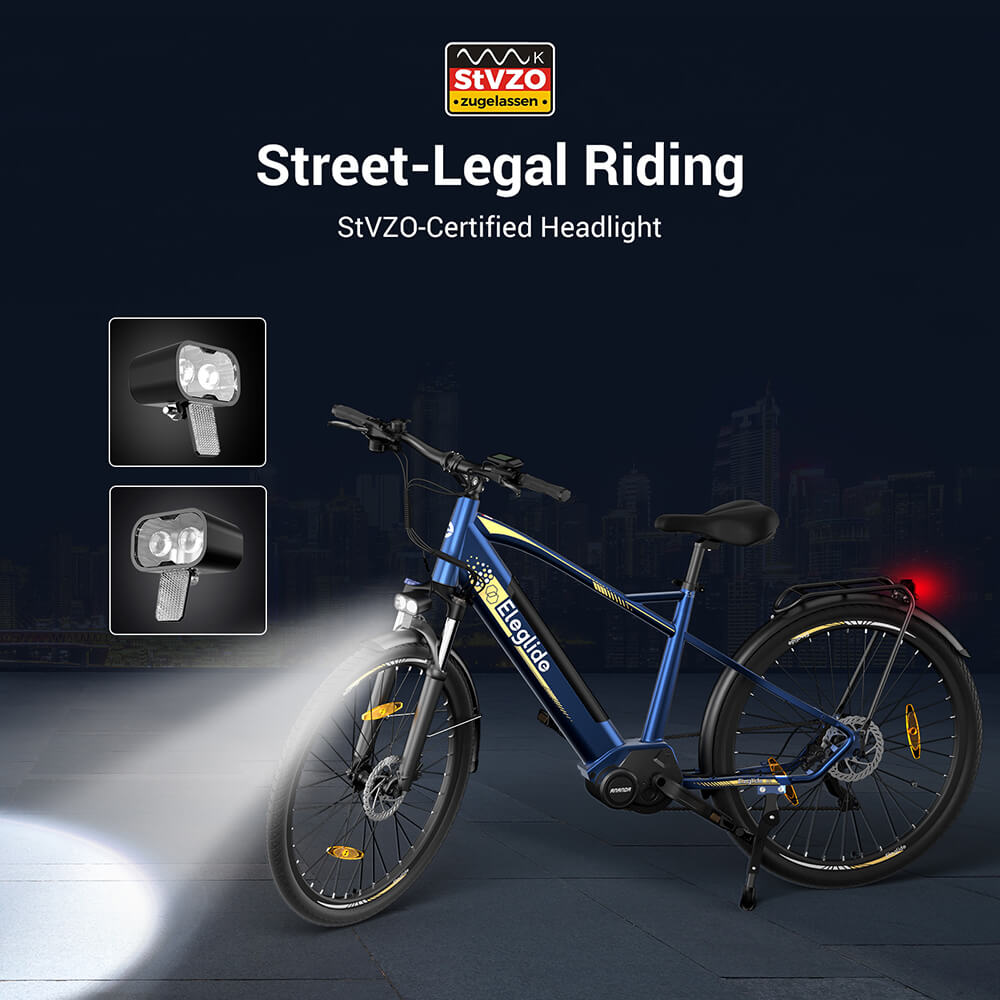 Eleglide C1 Elektro-Trekkingrad 27,5'' 250W Mittelmotor 36V 14,5Ah Akku