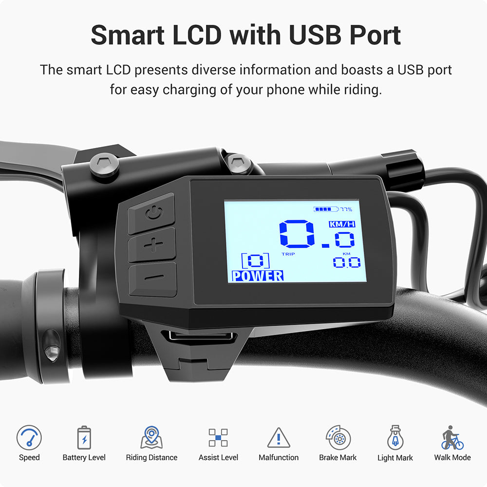 Eleglide C1 Step-Thru Electric Trekking Bike 27.5" 250W Mid-Drive 36V 14.5Ah Battery