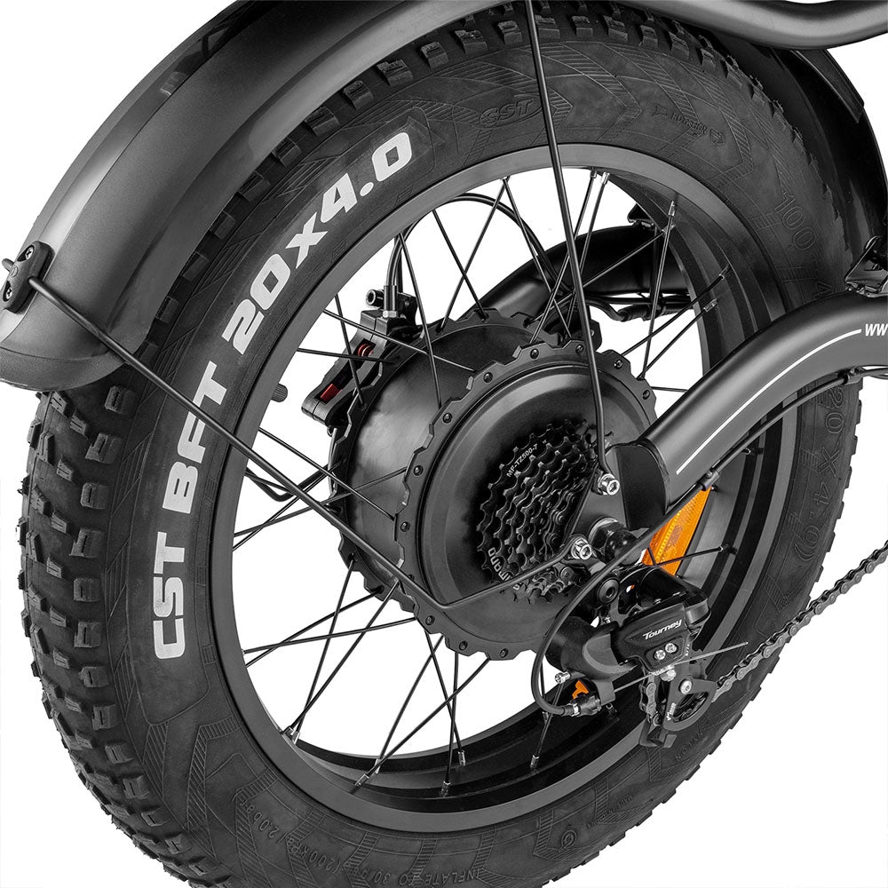 Bicicleta eléctrica Fafrees F20 X-Max con neumáticos de 20", motor de 750 W y batería de 48 V y 30 Ah