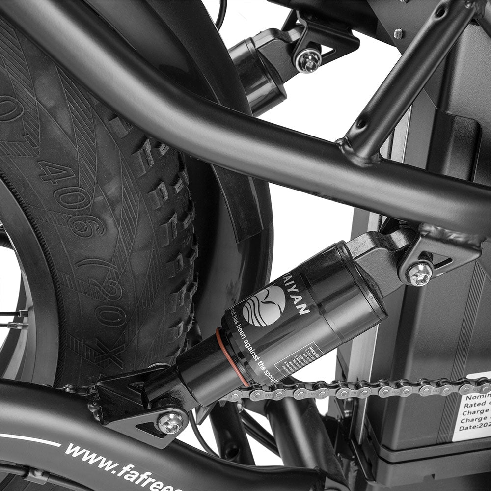 Bicicleta eléctrica Fafrees F20 X-Max con neumáticos de 20", motor de 750 W y batería de 48 V y 30 Ah