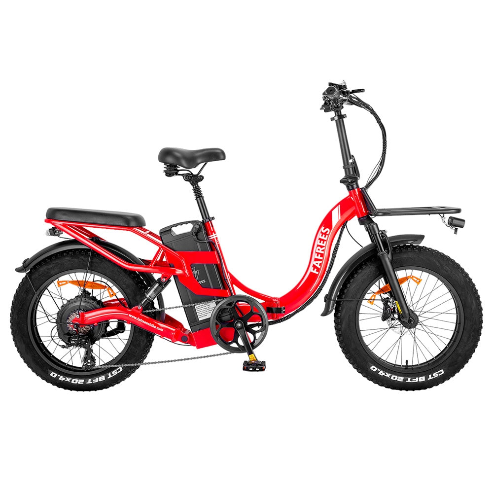 Bicicleta eléctrica Fafrees F20 X-Max con neumáticos de 20", motor de 750 W y batería de 48 V y 30 Ah