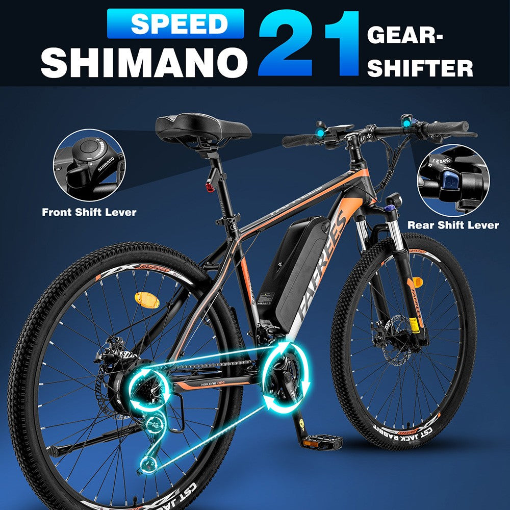 Bicicleta eléctrica Fafrees Hailong One, neumáticos de 26", motor de 250 W, batería de 36 V y 13 Ah