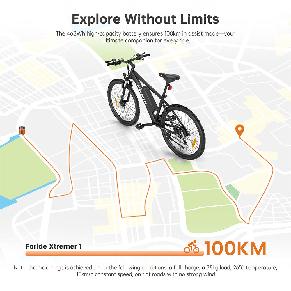 Foride Xtremer 1 Electric Bike 250W Motor 36V 13Ah Battery