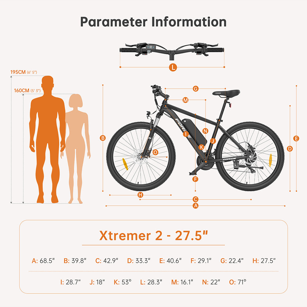 Foride Xtremer 2 Electric Bike 250W Motor 36V 15.6Ah Battery