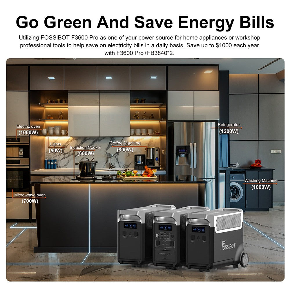 Estación de energía portátil Fossibot F3600 Pro