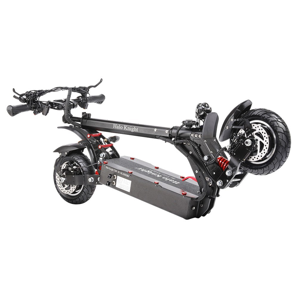 Patinete eléctrico Halo Knight T108 con neumáticos de 10", motor dual de 1000 W, batería de 52 V y 28,8 Ah