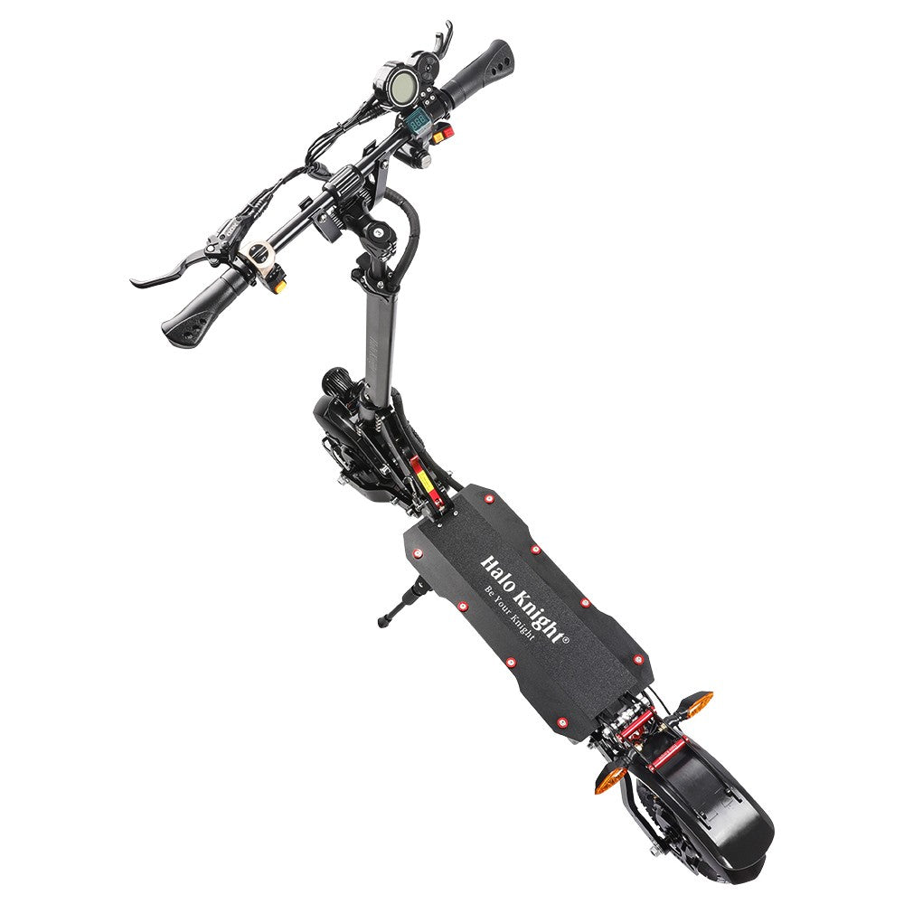 Patinete eléctrico Halo Knight T108 con neumáticos de 10", motor dual de 1000 W, batería de 52 V y 28,8 Ah
