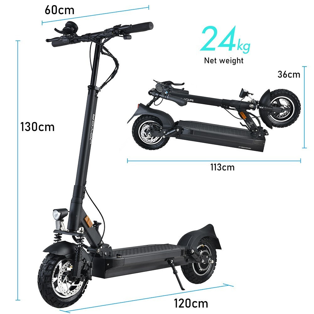 JOYOR Y8-S Electric Scooter with ABE 10'' Tires 500W Motor 48V 26Ah Battery