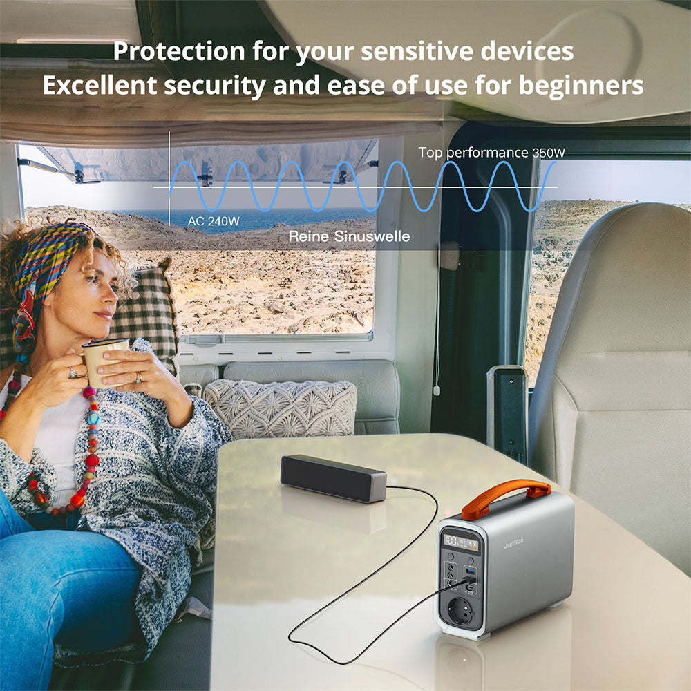 JustNow GT240 Pro 240W Portable Power Station 320Wh Battery