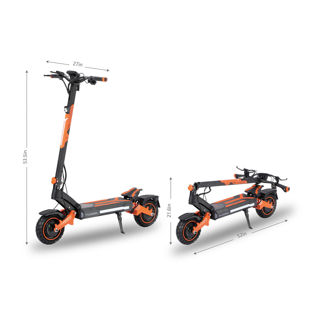 KUGOO F3 Pro Max Electric Scooter 10" Tires Dual 1100W Motors 52V 23.4Ah Battery