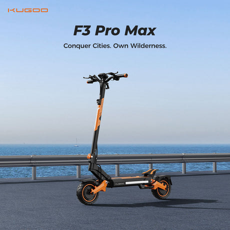 KUGOO F3 Pro Max Electric Scooter 10" Tires Dual 1100W Motors 52V 23.4Ah Battery