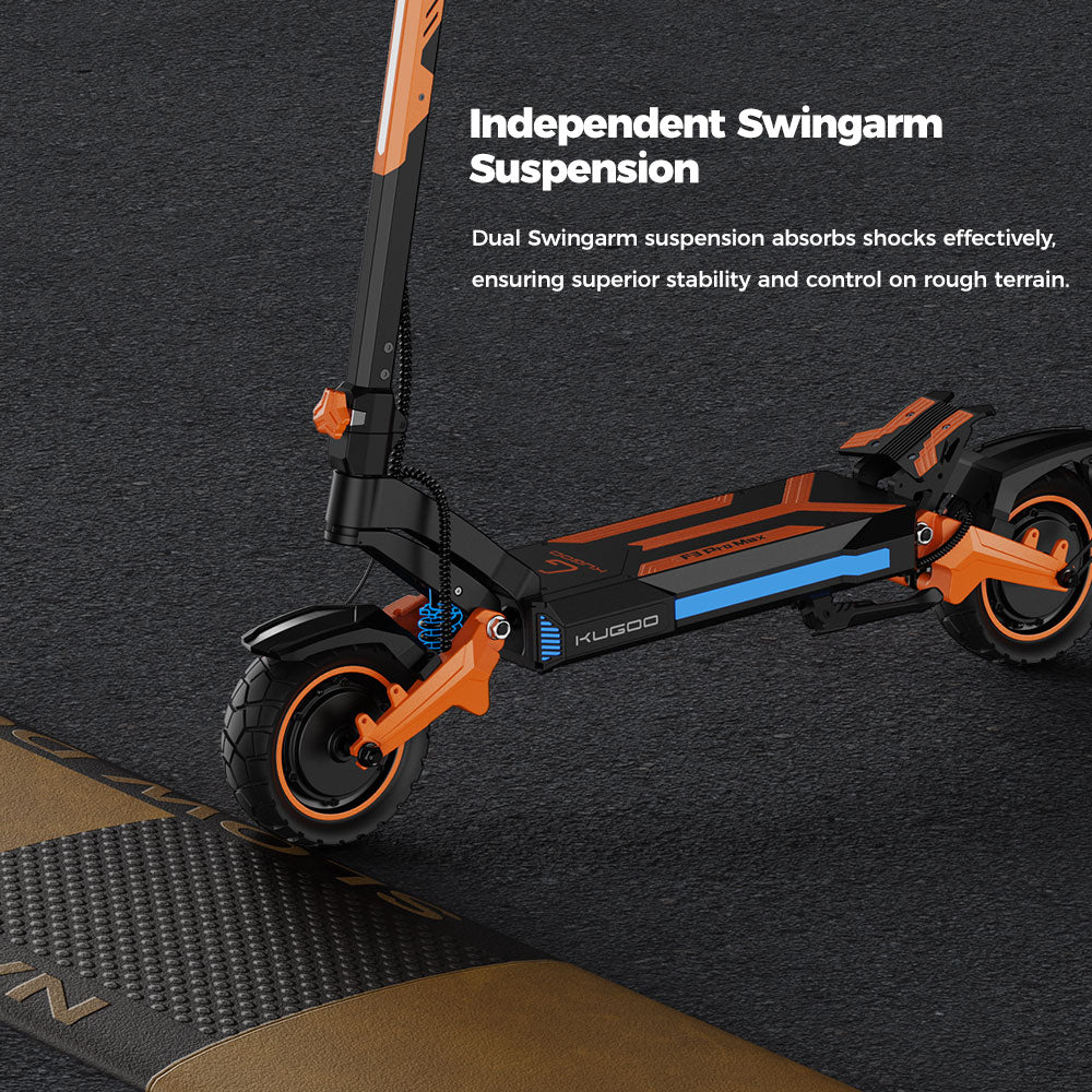 KUGOO F3 Pro Max Electric Scooter 10" Tires Dual 1100W Motors 52V 23.4Ah Battery