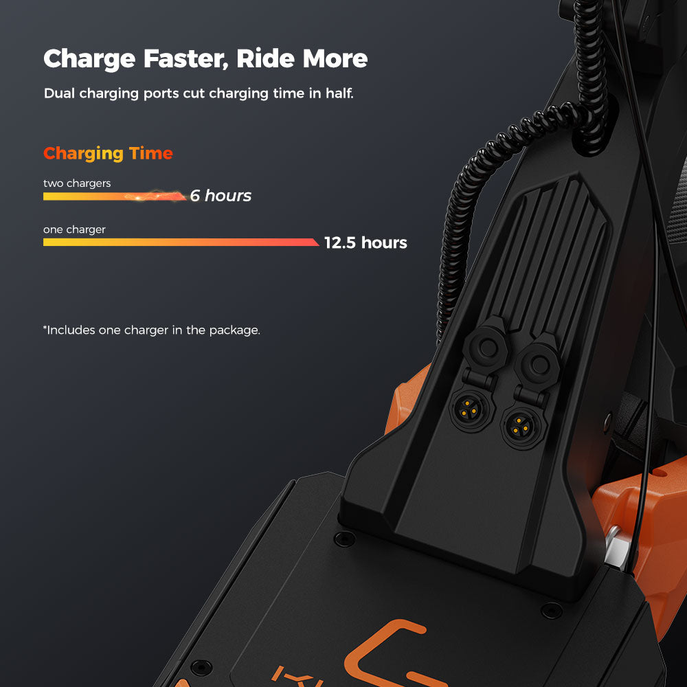 KUGOO F3 Pro Max Electric Scooter 10" Tires Dual 1100W Motors 52V 23.4Ah Battery