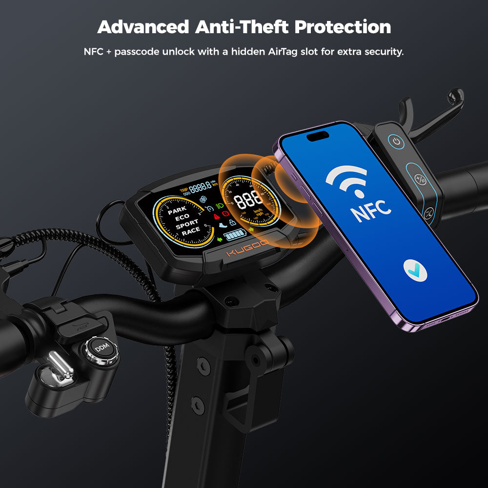 KUGOO F3 Pro Max Electric Scooter 10" Tires Dual 1100W Motors 52V 23.4Ah Battery