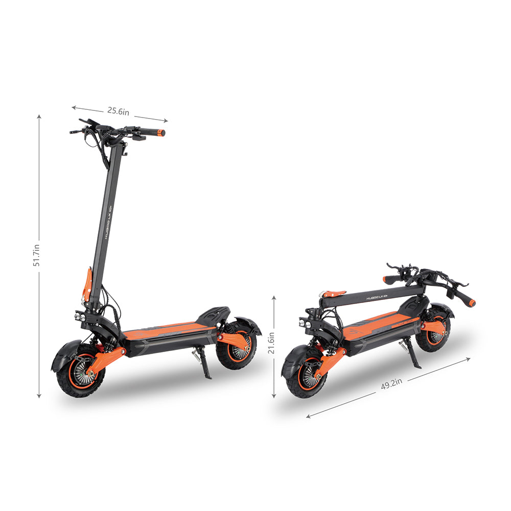 KUGOO LX10+ Electric Scooter 10" Tires Dual 1400W Motors 60V 20.8Ah Battery