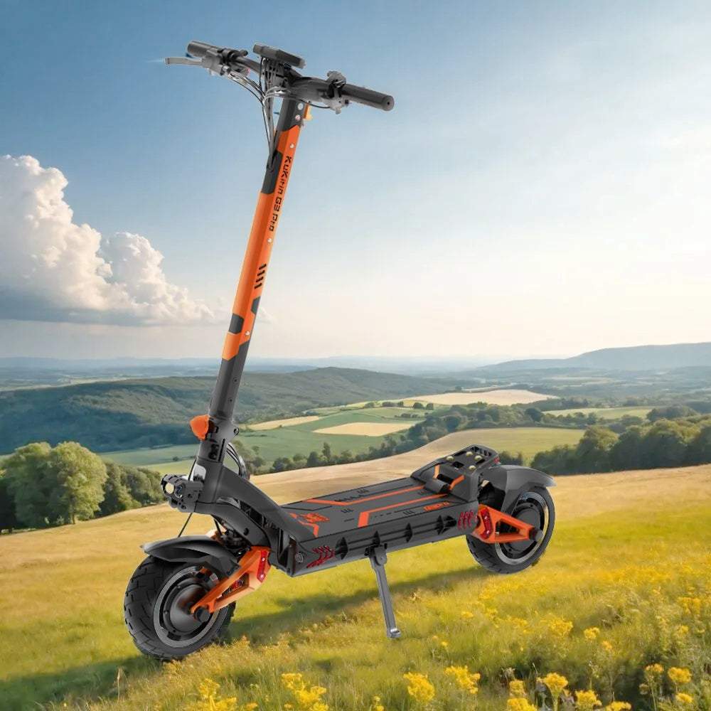 Patinete eléctrico KuKirin G3 Pro, neumáticos de 10", motor doble de 1200 W, batería de 52 V y 23,2 Ah