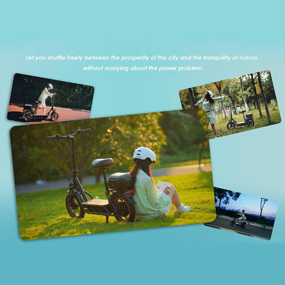 KuKirin C1 Pro Electric Scooter with Seat 14" Off-Road Tires 500W Motor