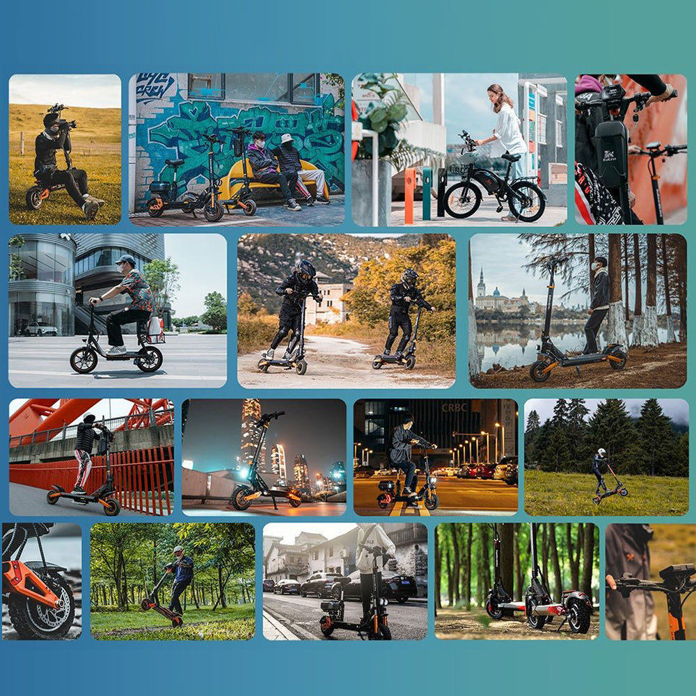 KuKirin C1 Pro Electric Scooter with Seat 14" Off-Road Tires 500W Motor