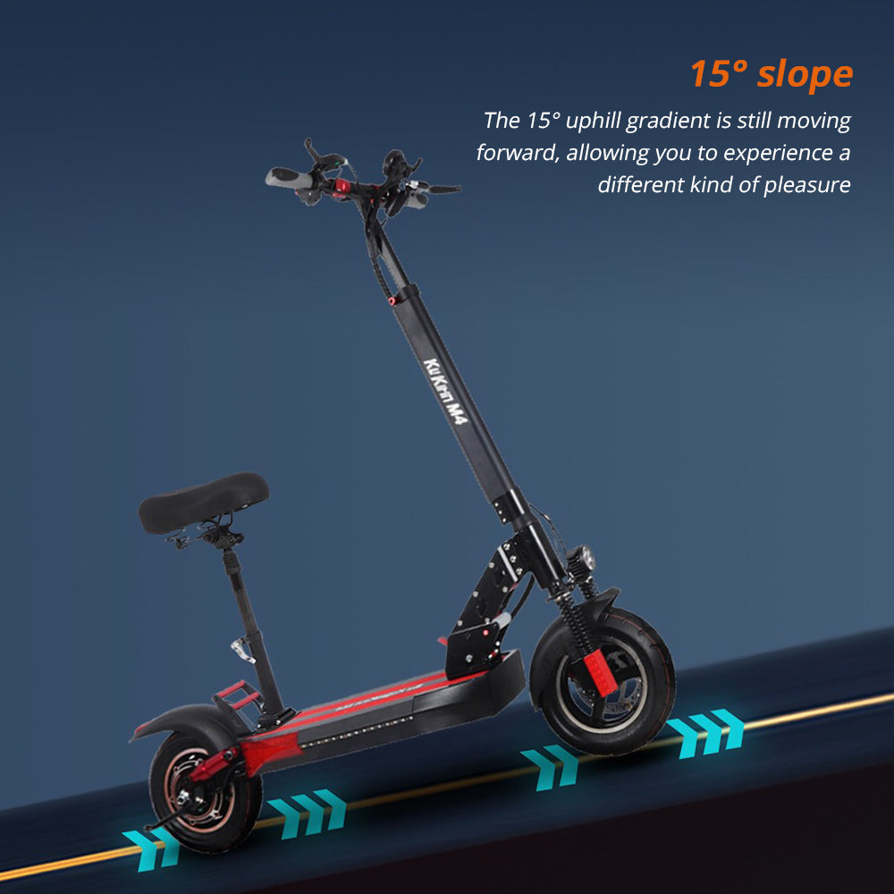 KuKirin M4 Electric Scooter with Seat 10" Tires 500W Motor 48V 12.5Ah Battery